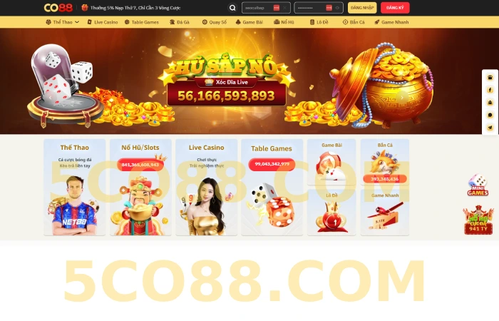 Tải CO88 chơi game cá cược trực tuyến an toàn 1 trang chủ co88