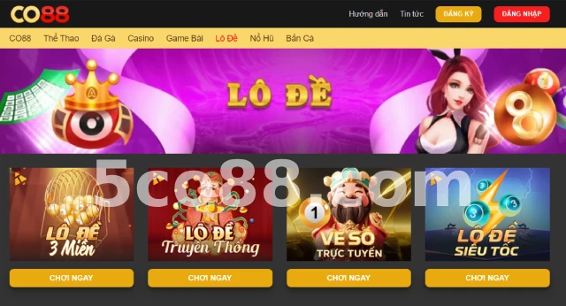 Lô đề, soi cầu, xổ số 3 miền tại CO88 6 lo de co88