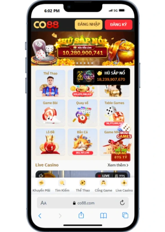Tải CO88 chơi game cá cược trực tuyến an toàn 3 Cách tải app CO88 cho iOS