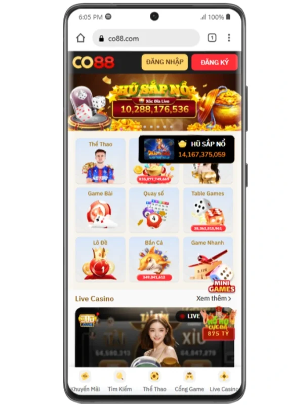 Tải CO88 chơi game cá cược trực tuyến an toàn 2 Cách tải app CO88 cho Android